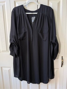Torrid Harper 3/4 Sleeve Pullover Blouse Tunic Womens Size 4X